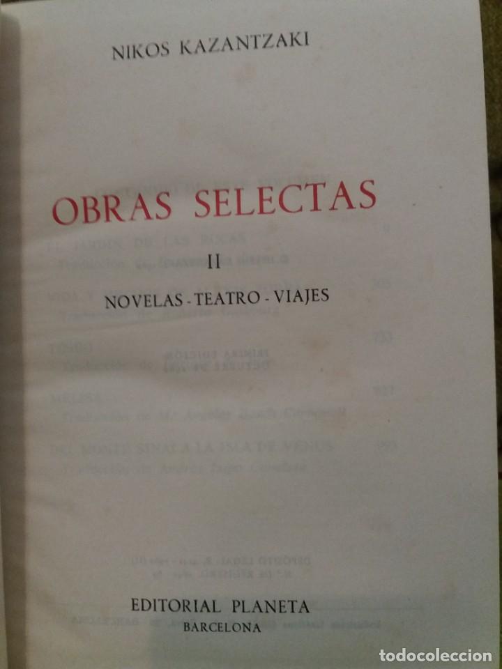 Libros de segunda mano: OBRAS SELECTAS DE NIKOS KAZANTZAKI - Foto 8