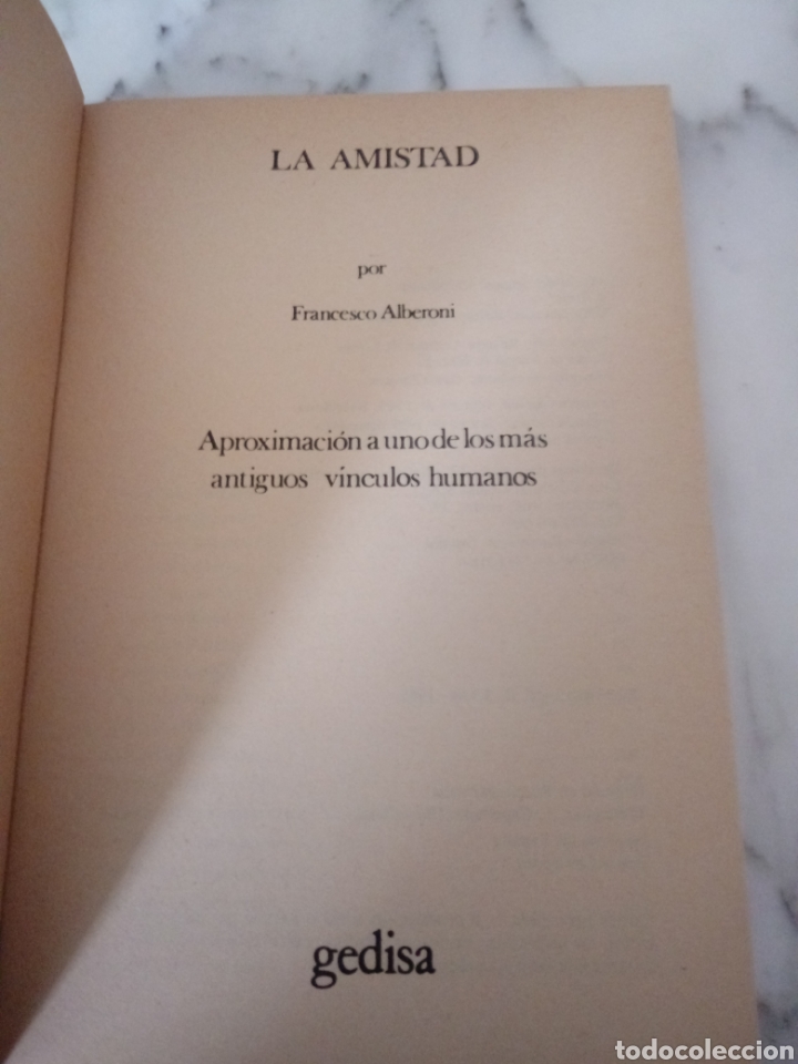 Libros de segunda mano: La Amistad de Francesco Alberoni - Foto 3
