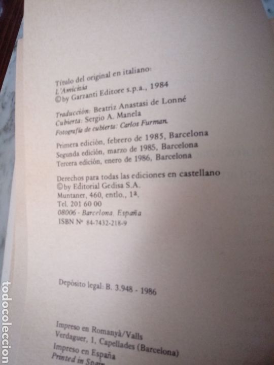 Libros de segunda mano: La Amistad de Francesco Alberoni - Foto 4