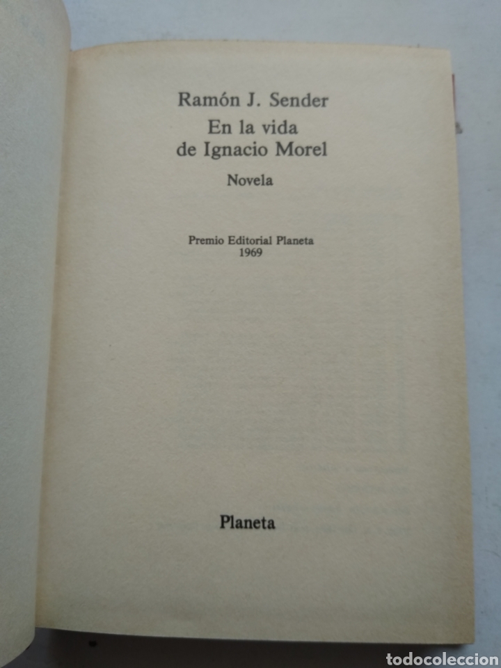 Libros de segunda mano: EN LA VIDA DE IGNACIO MOREL/RAM&Oacute;N J. SENDER - Foto 2