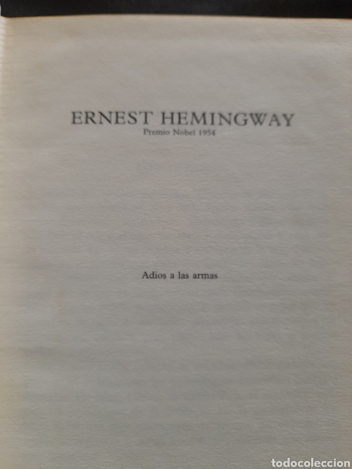 Libros de segunda mano: Ernest Hemingway. Adi&oacute;s a las armas - Foto 3