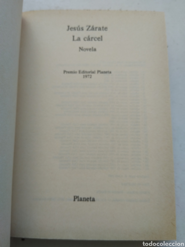 Libros de segunda mano: LA CARCEL/JES&Uacute;S ZARATE - Foto 2