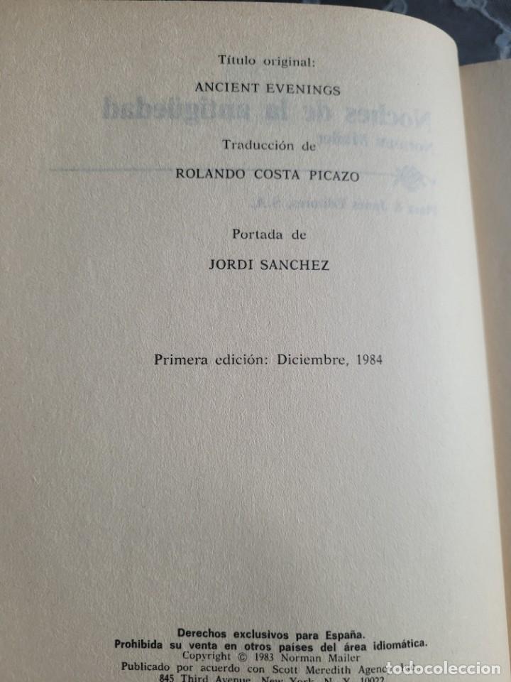 Libros de segunda mano: NORMAN MAILER : NOCHES DE LA ANTIG&Uuml;EDAD - Primera edici&oacute;n 1984 - Foto 2