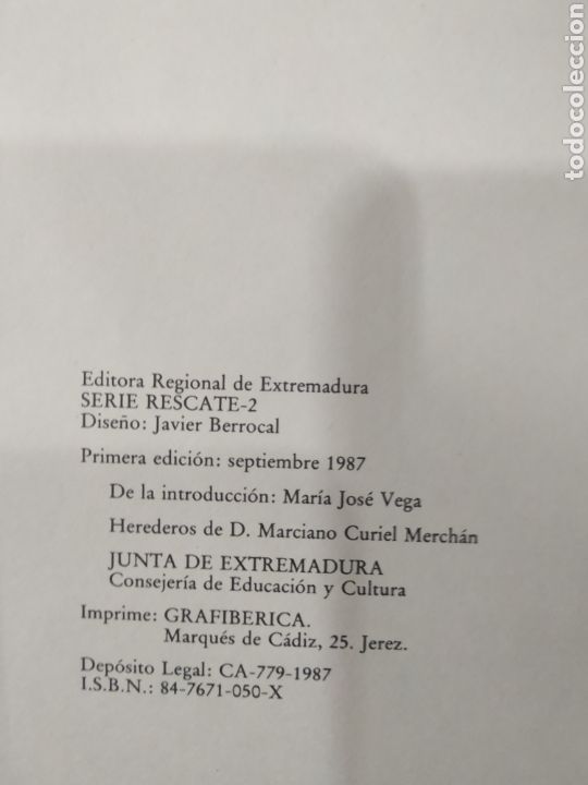 Libros de segunda mano: Cuentos extreme&ntilde;os. Marciano Curiel Merchan. Serie rescate 2 - Foto 9