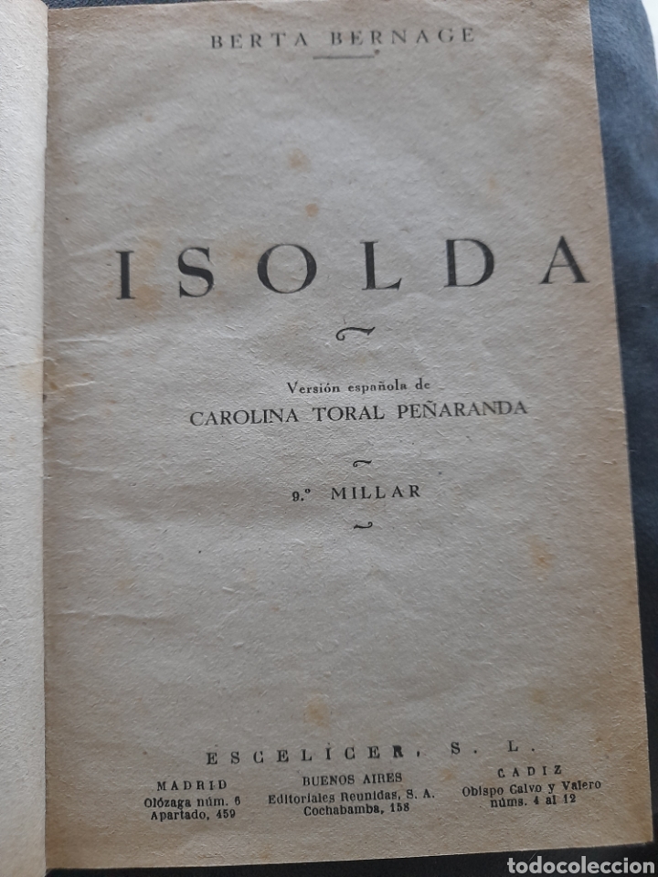 Libros de segunda mano: Isolda. Berta Bernage - Foto 2