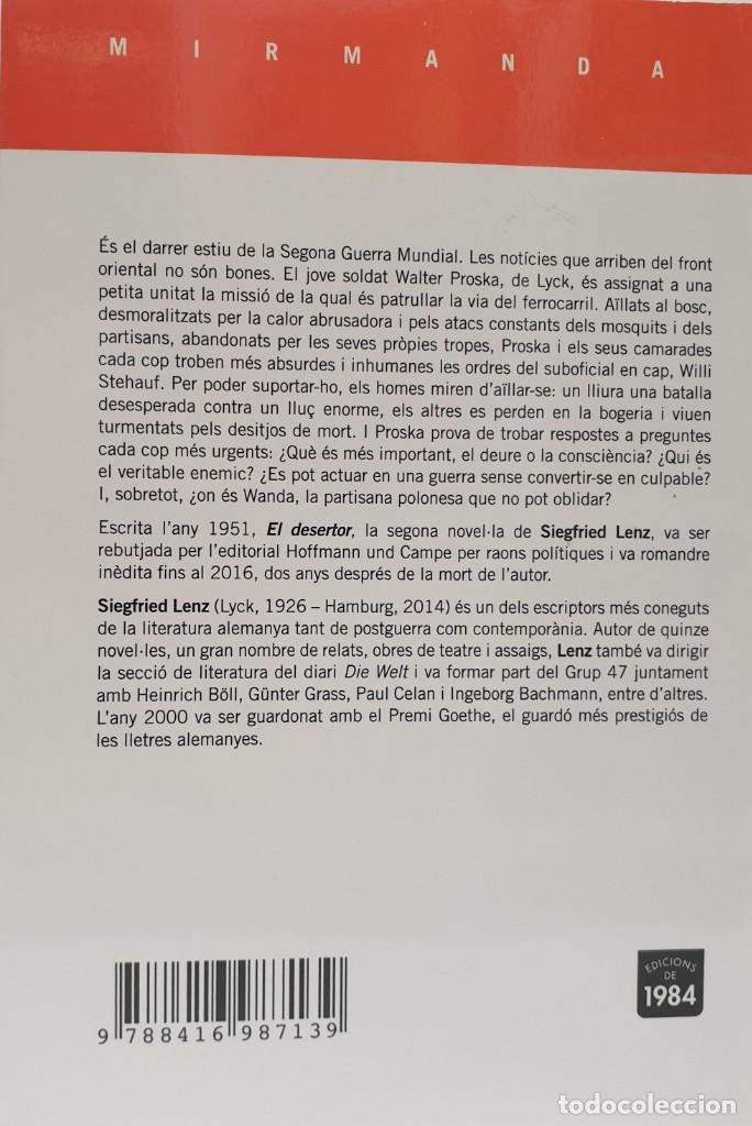 Libros de segunda mano: EL DESERTOR - SiegfriedLenz - Foto 3