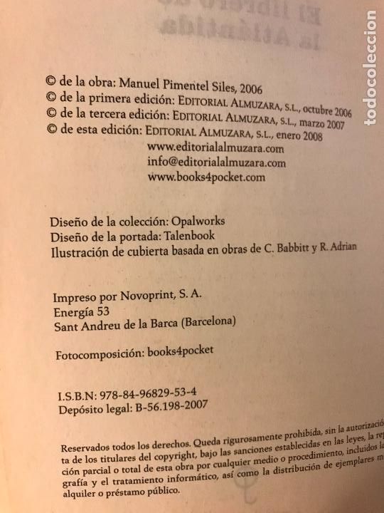 Libros de segunda mano: El librero de la Atl&aacute;ntida. Manuel Pimentel. - Foto 3