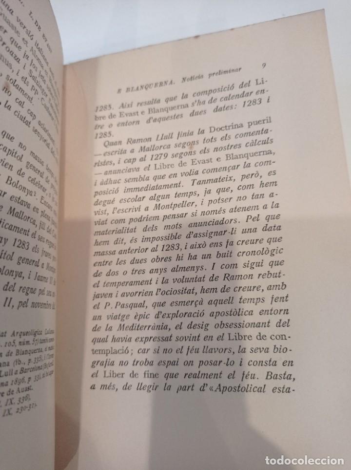 Libros de segunda mano: Libro en catal&aacute;n. Libre de Evast e Blanquerna Volum 1 Ramon Llull 1935 - Foto 5