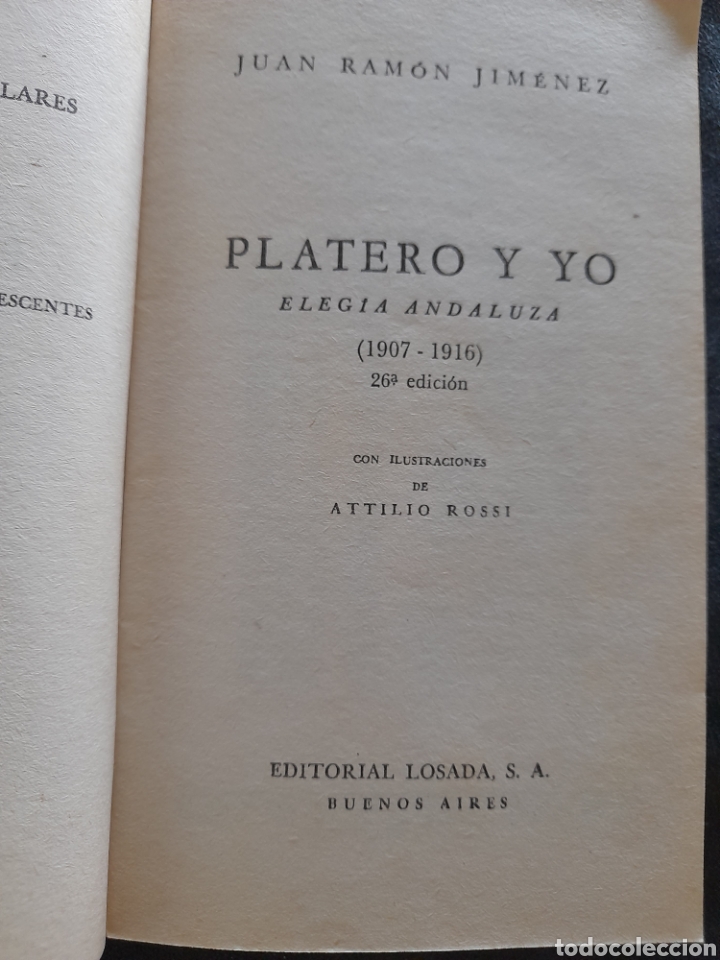 Libros de segunda mano: Platero y yo. Juan Ram&oacute;n Jim&eacute;nez - Foto 3