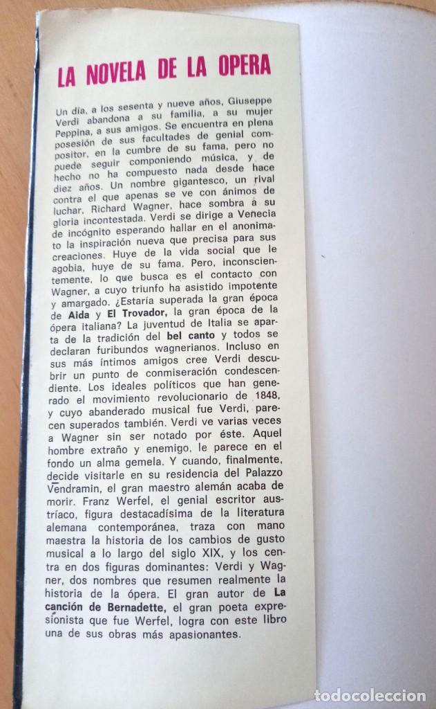Libros de segunda mano: FRANZ WERFEL LA NOVELA DE LA OPERA - Foto 3
