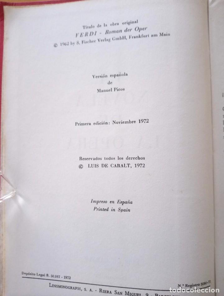 Libros de segunda mano: FRANZ WERFEL LA NOVELA DE LA OPERA - Foto 6
