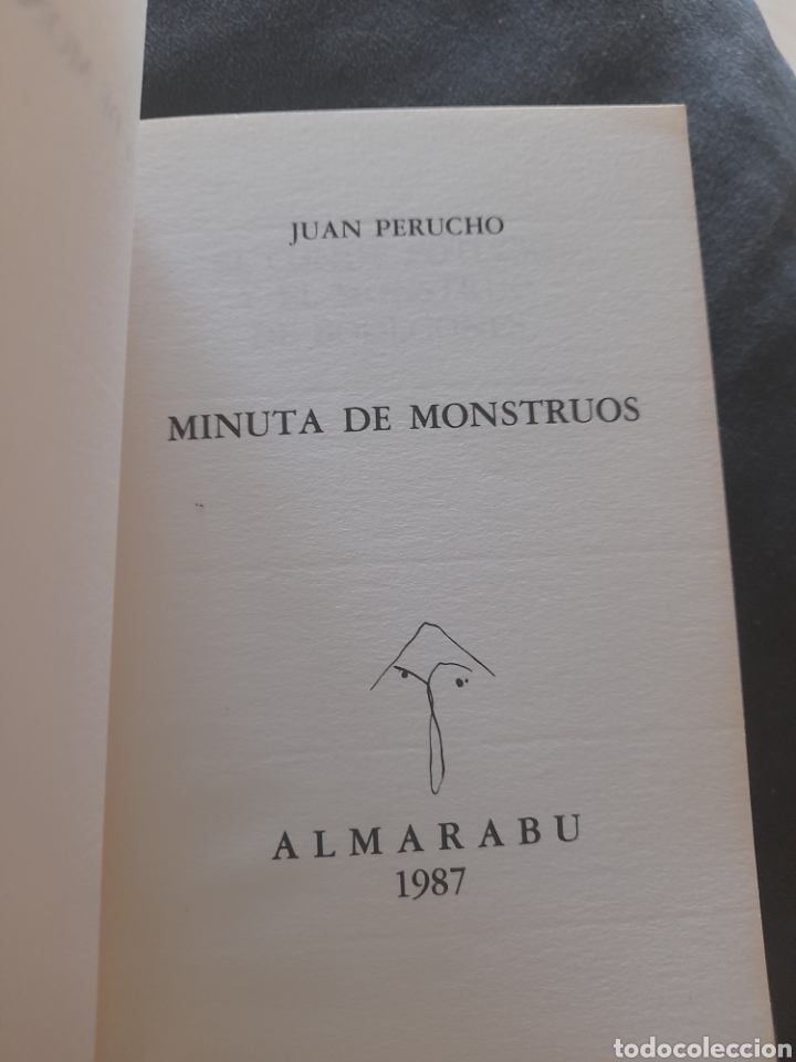 Libros de segunda mano: Minuta de monstruos. Juan Perucho - Foto 3