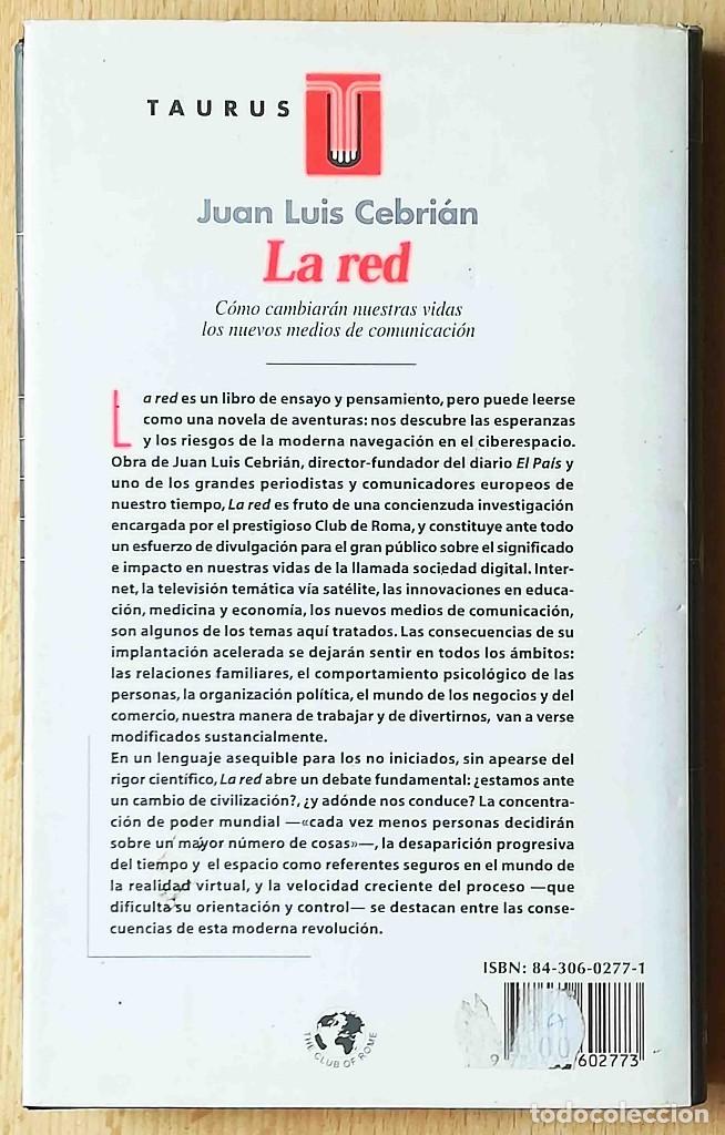 Libros de segunda mano: La red (Juan Luis Cebri&aacute;n) Taurus 1998 - Foto 4