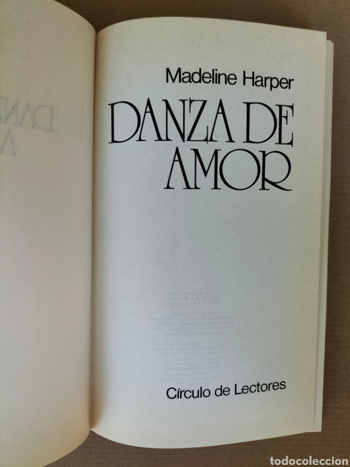Libros de segunda mano: Danza de amor. Madeline Harper. Ediciones Mart&iacute;nez Roca Circulo de lectores. Libro - Foto 3