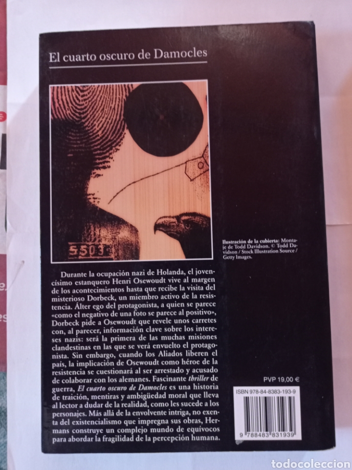 Libros de segunda mano: El cuarto oscuro de Damocles. - Foto 2