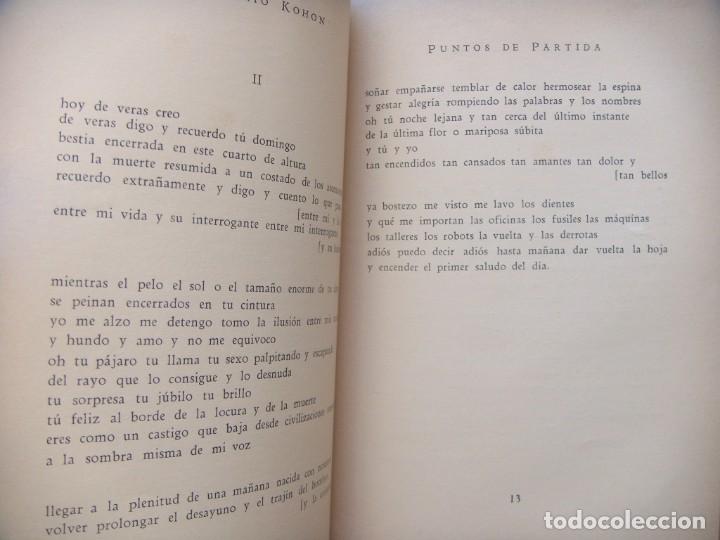 Libros de segunda mano: Gregorio Kohon: PUNTOS DE PARTIDA. - Foto 3