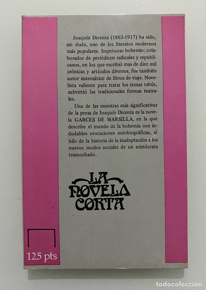 Libros de segunda mano: Garc&eacute;s de Marsilla - DICENTA, Joaqu&iacute;n - Foto 2
