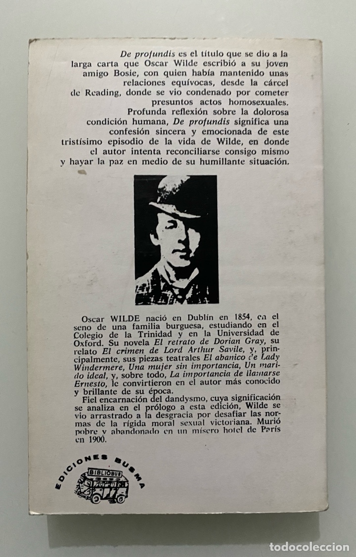 Libros de segunda mano: De Profundis - WILDE, Oscar - Foto 2