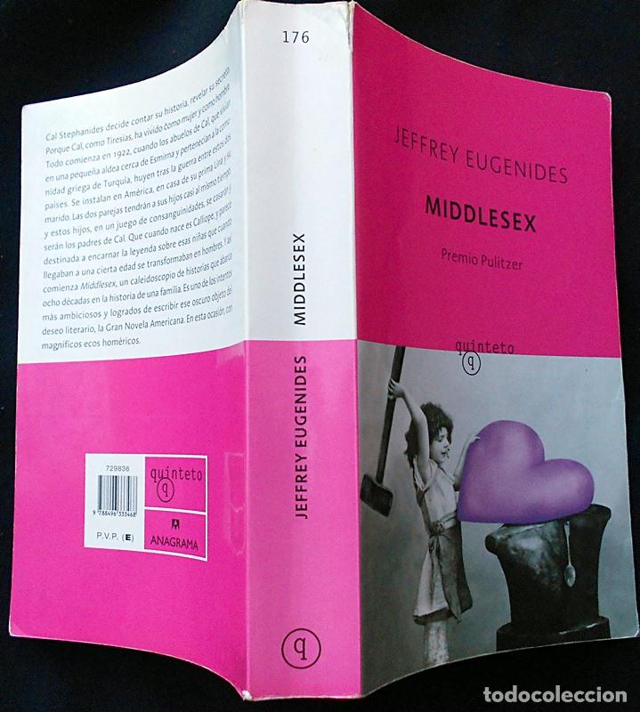 Libros de segunda mano: Middlesex - Jeffrey Eugenides - Quinteto (2005) - Foto 3