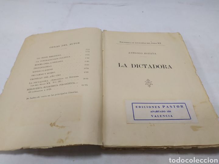 Libros de segunda mano: La dictadora, Ediciones Pastor - Foto 3