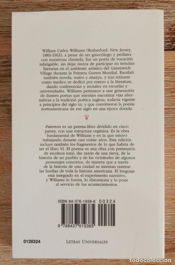 Libros de segunda mano: PATERSON - WILLIAM CARLOS WILLIAMS - Foto 2