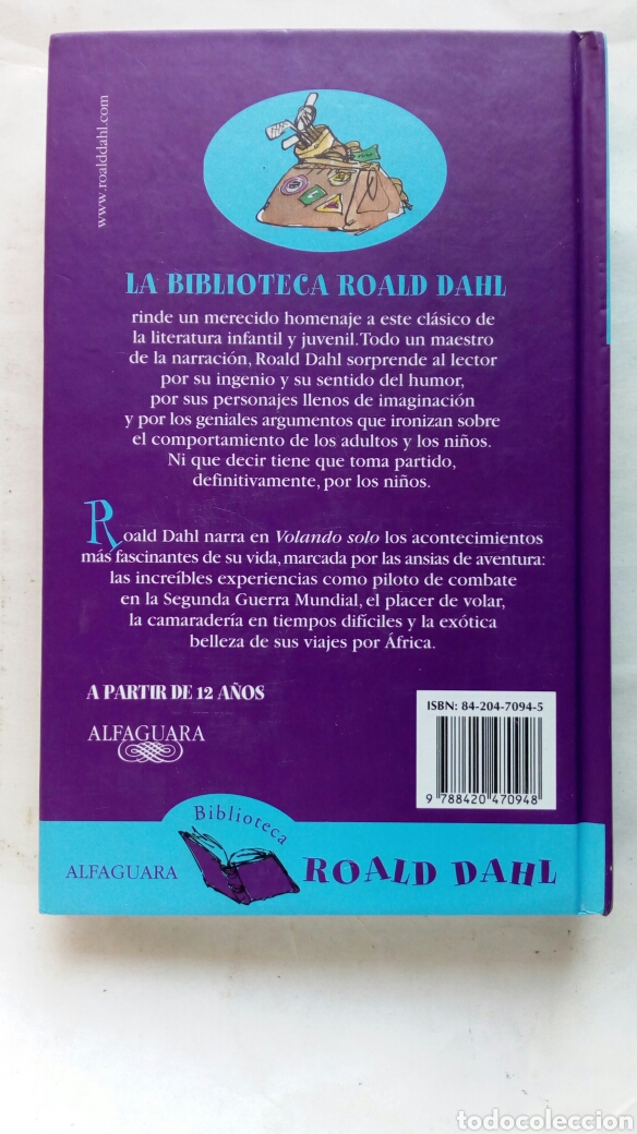 Libros de segunda mano: Volando solo. Roald Dahl. - Foto 2