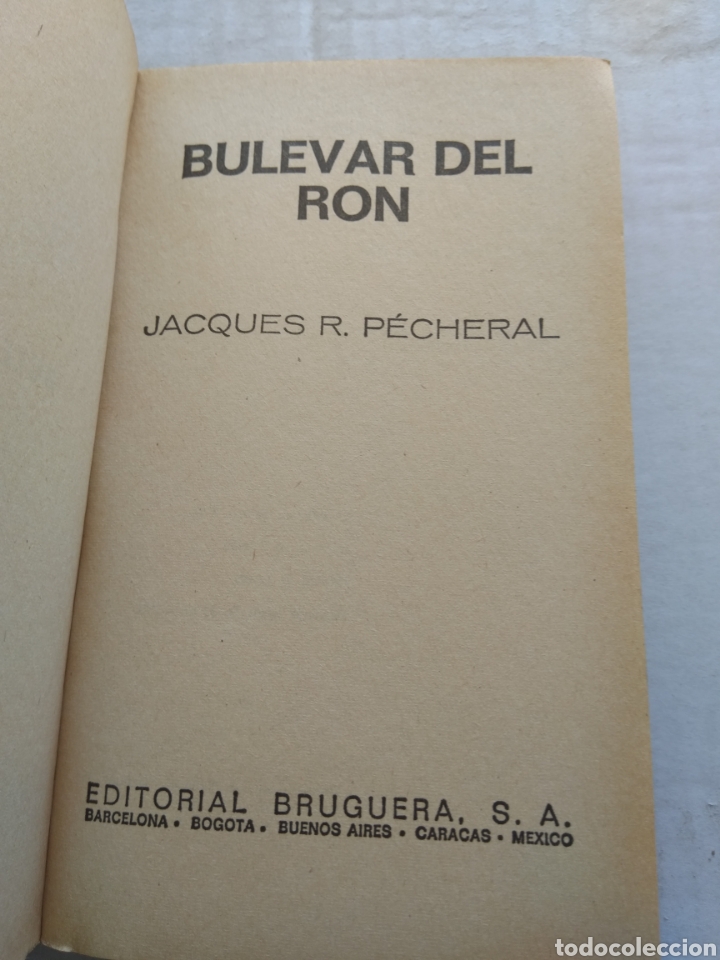 Libros de segunda mano: BULEVAR DEL RON/JACQUES R. PECHERAL - Foto 2