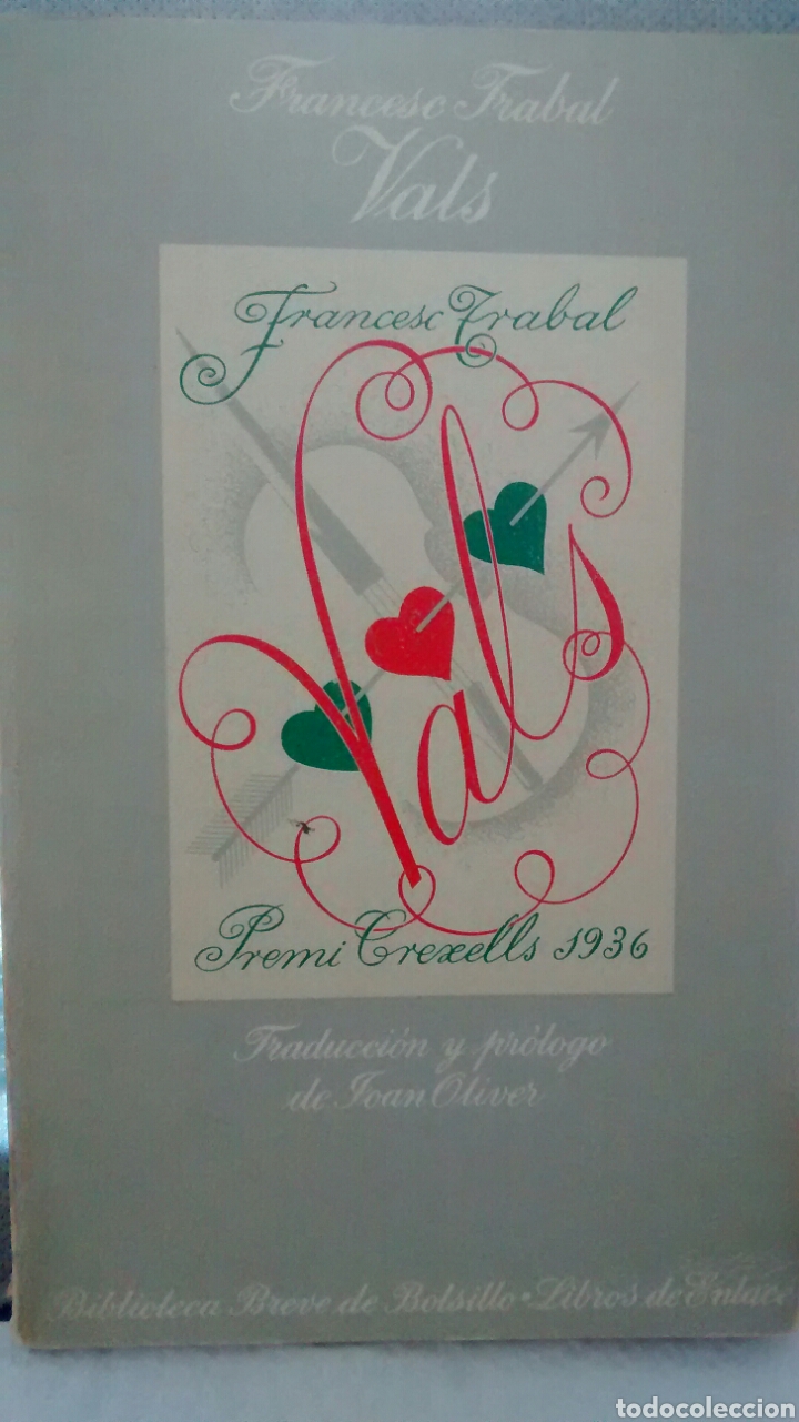 Libros de segunda mano: VALS DE FRANCESC TRABAL (SEIX BARRAL) - Foto 1