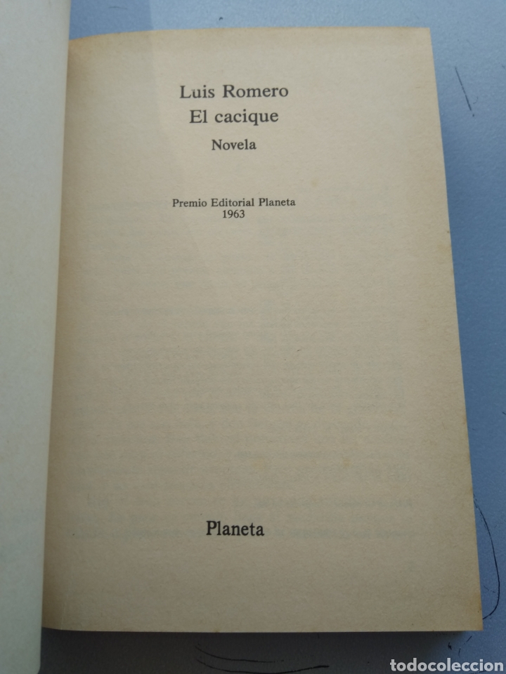 Libros de segunda mano: EL CACIQUE/LUIS ROMERO - Foto 2