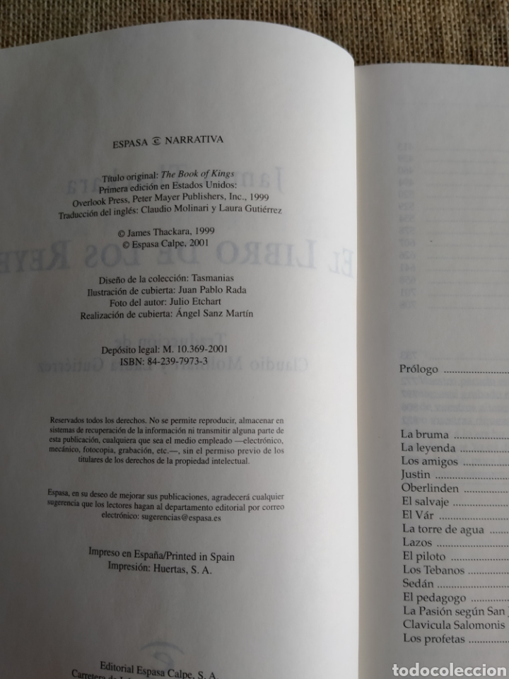 Libros de segunda mano: James Thackara - El libro de los reyes. 2001 - Foto 3