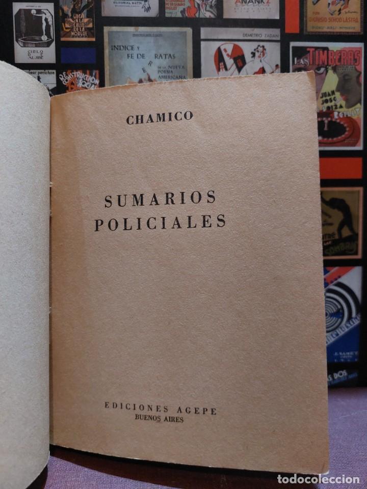 Libros de segunda mano: Chamico - Sumarios Policiales - 1955 - Foto 3