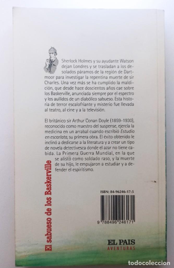 Libros de segunda mano: EL SABUESO DE LOS BASKERVILLE - ARTHUR CONAN DOYLE - Foto 2