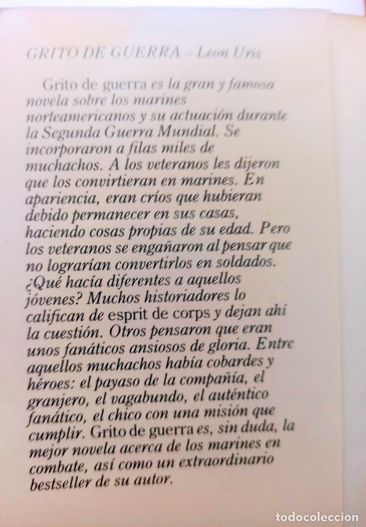 Libros de segunda mano: GRITO DE GUERRA - LEON URIS - Foto 3