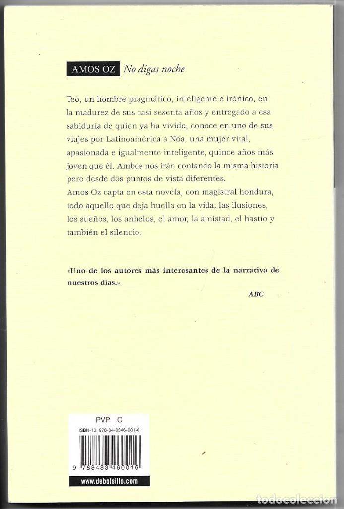 Libros de segunda mano: Amos Oz . No digas noche - Foto 2