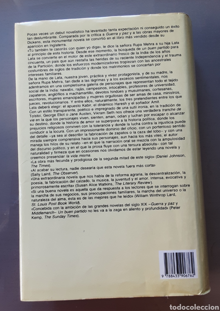 Libros de segunda mano: UN BUEN PARTIDO. VIKRAM SETH - Foto 2