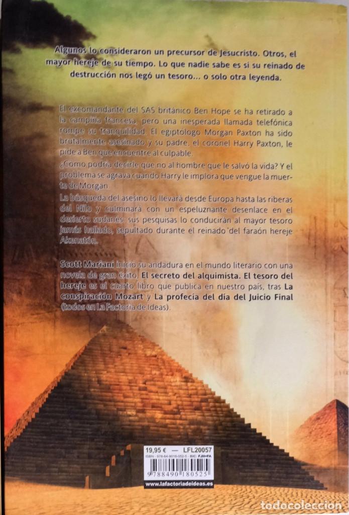 Libros de segunda mano: El tesoro del hereje. Scott Mariani. - Foto 2