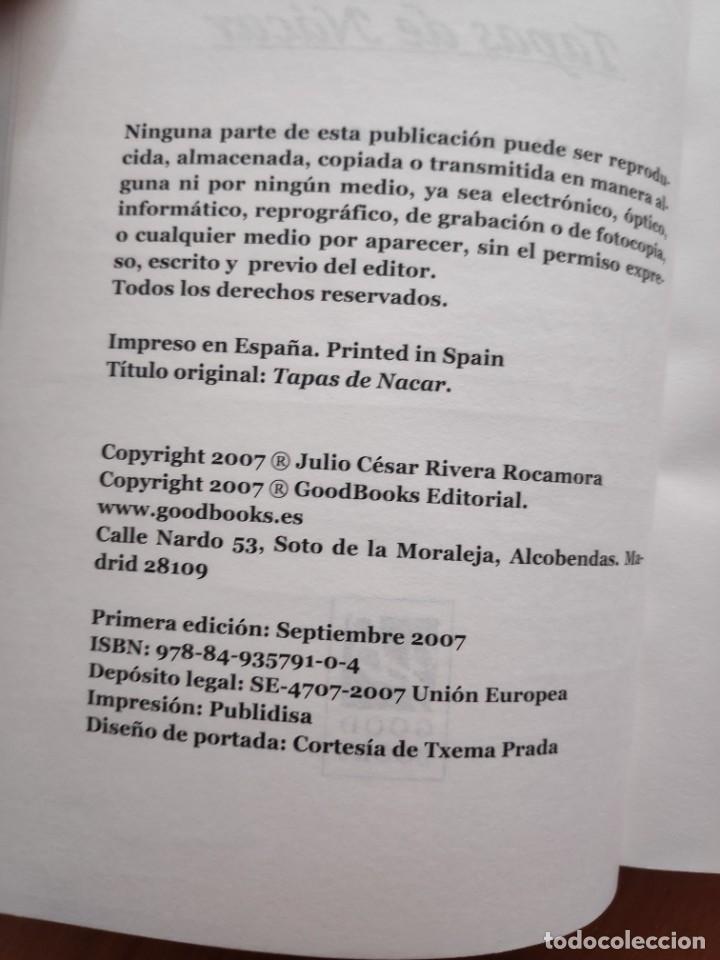 Libros de segunda mano: Tapas de N&aacute;car Julio C&eacute;sar Rivera 1&ordf; edici&oacute;n 2007 - Foto 5