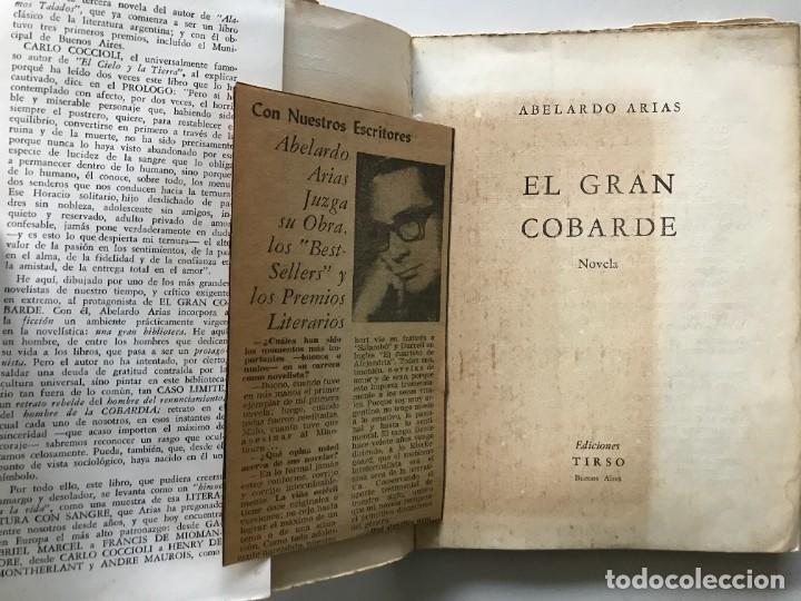 Libros de segunda mano: ARIAS Abelardo: EL GRAN COBARDE. Editorial Tirso - Foto 3