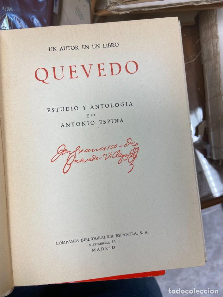 Libros de segunda mano: QUEVEDO - UN AUTOR EN UN LIBRO - - Foto 1