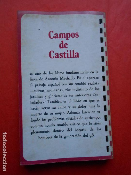 Libros de segunda mano: LIBRO CAMPOS DE CASTILLA ANTONIO MACHADO - Foto 2