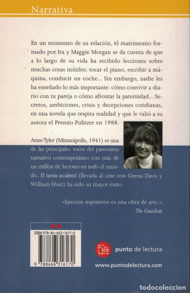 Libros de segunda mano: Anne Tyler, Ejercicios respiratorios - Foto 2