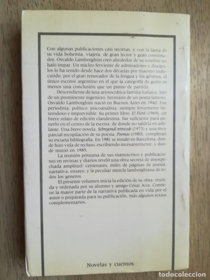 novelas y cuentos. osvaldo lamborghini - Buy Other used narrative books on  todocoleccion