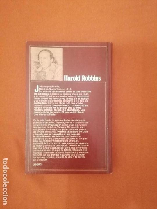 Libros de segunda mano: EL PREDICADOR. HAROLD ROBBINS - Foto 2