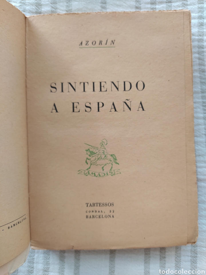Libros de segunda mano: SINTIENDO A ESPA&Ntilde;A - AZOR&Iacute;N - Foto 3