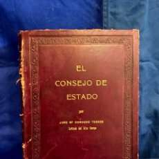 Libros de segunda mano: EL CONSEJO DE ESTADO JOSE Mª CORDERO TORRES MADRID 1964 28X20X4CMS