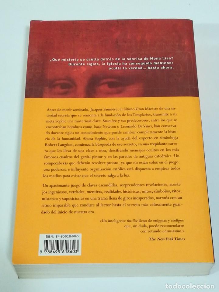 Libros de segunda mano: EL C&Oacute;DIGO DA VINCI DE DAN BROWN. UMBRIEL EDITORES 2003 - Foto 2