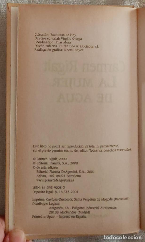 Libros de segunda mano: LA MUJER DE AGUA. - Foto 4