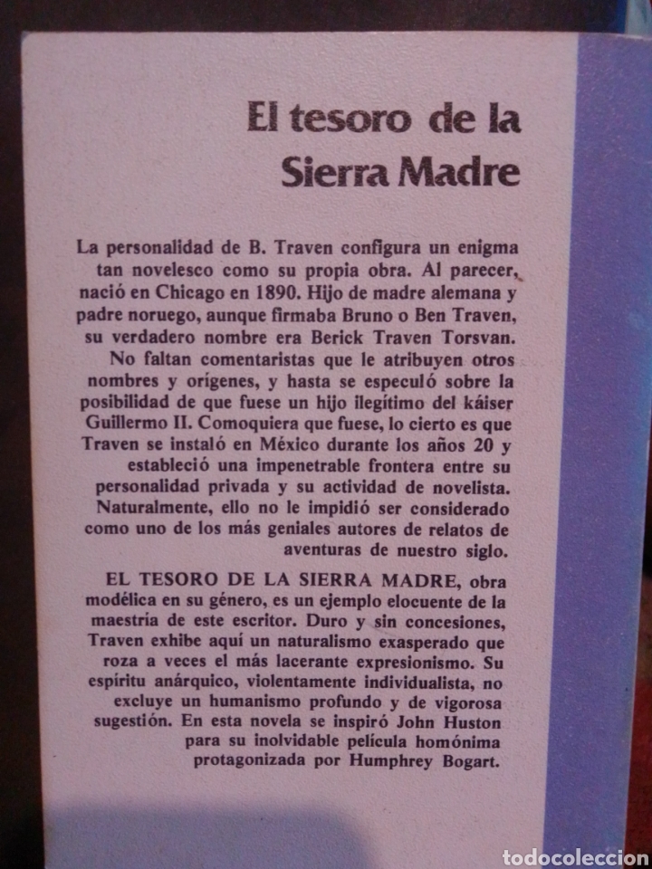 Libros de segunda mano: El tesoro de Sierra Madre - Foto 2