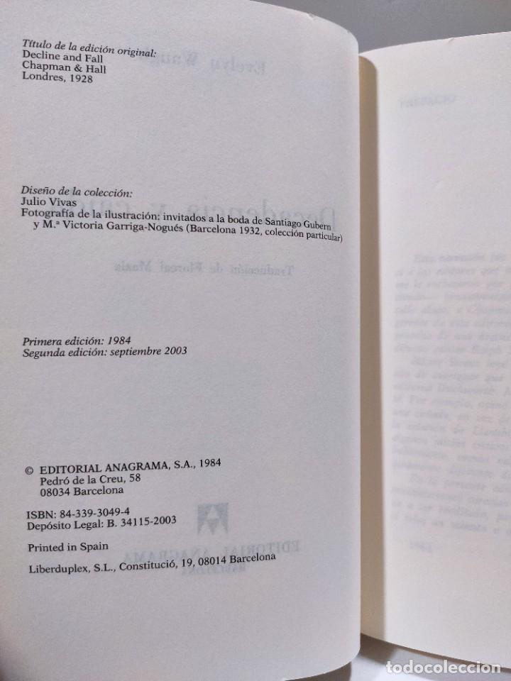 Libros de segunda mano: DECADENCIA Y CA&Iacute;DA - Evelyn Waugh * - Foto 5