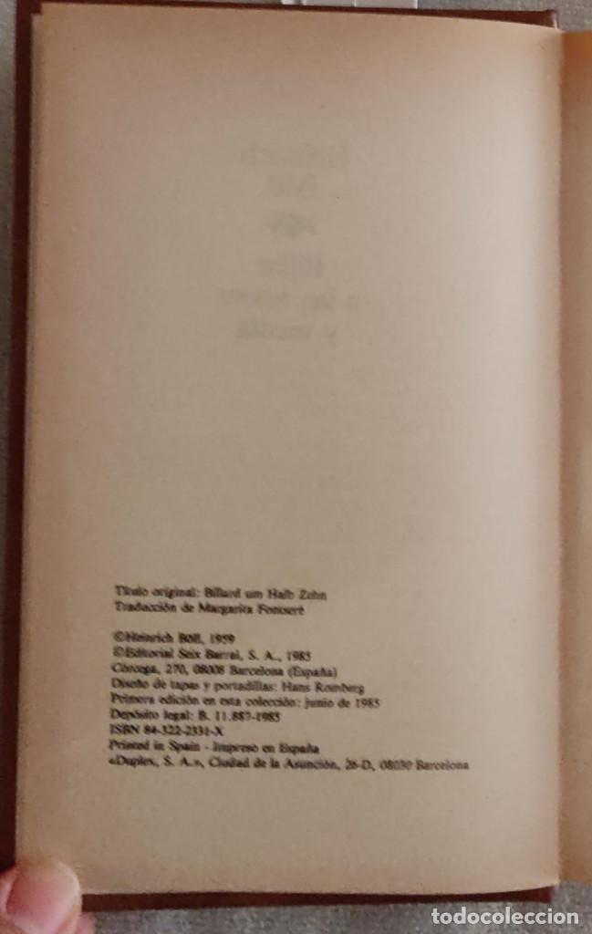 Libros de segunda mano: Billar a las nueve y media. - Foto 4